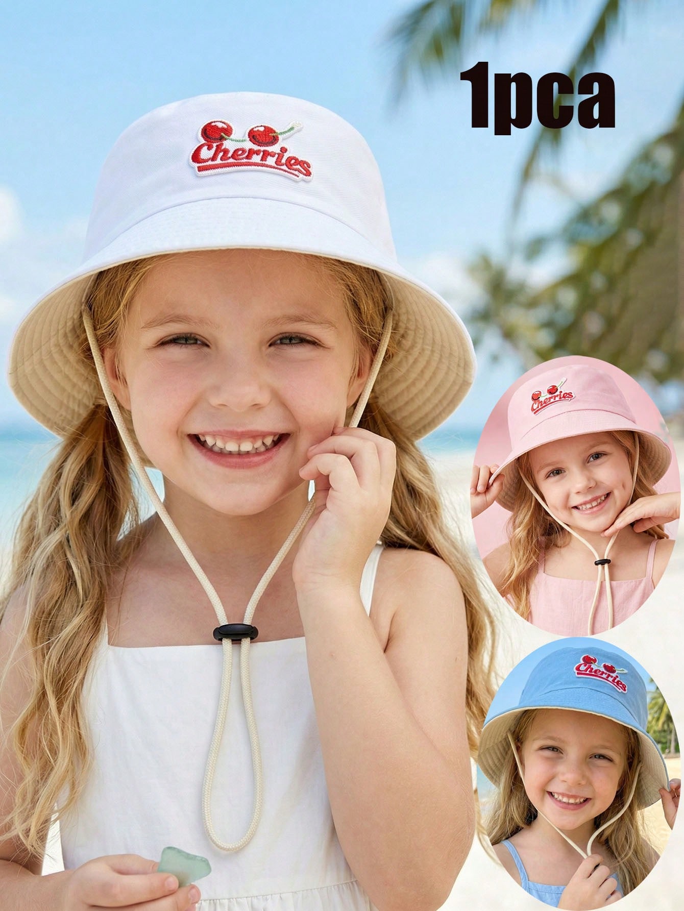 1Pc 2-6Y Kids Red Cherry Fishe - Kids Outdoor Hat review and price