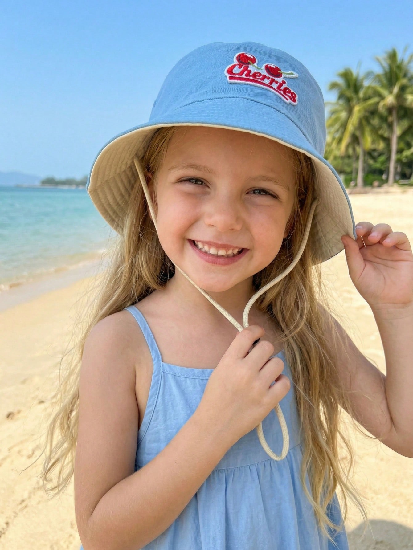 1Pc 2-6Y Kids Red Cherry Fishe - Kids Outdoor Hat review and price